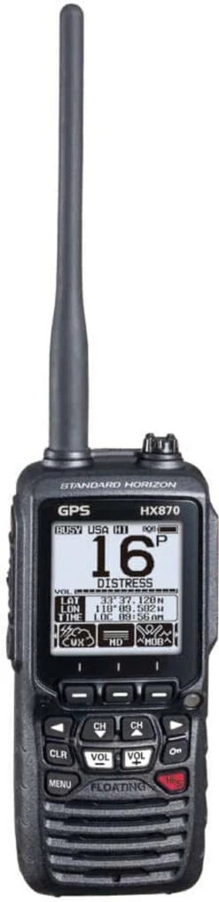 Standard Horizon HX870 6W Floating Handheld VHF Radio W/Integrated GPS