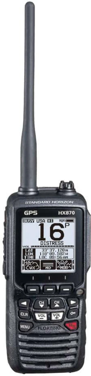 Standard Horizon HX870 6W Floating Handheld VHF Radio W/Integrated GPS 1 Standard Horizon HX870 6W Floating Handheld VHF Radio W/Integrated GPS