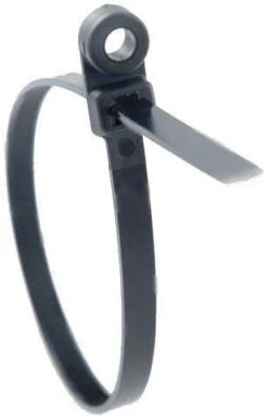 T-H Marine Radiused Cable Tie - 7-1/2in - Black - 100 Pack